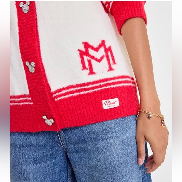 Disney/ Macy’s Minnie Mouse Cardigan Embellished with Crystals by Swarovski - Picture 2 of 8